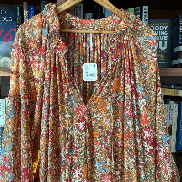 NWT Free People Feelin' Groovy Maxi Dress NO LINER Women's Size XL - Picture 6 of 9